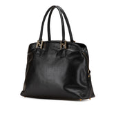 フェンディ セレリア ハンドバッグ ブラック レザー レディース FENDI 【中古】